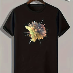 Artistic Painting Print Men's Graphic Tshirt Summer Casual Tee