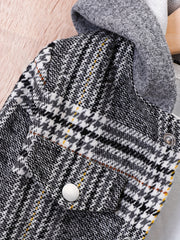 Baby Boys Tweed Plaid Hooded Jacket Top