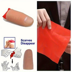 Red Rubber Finger Scarf for Magicians and Performances