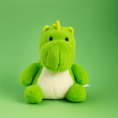 Green Dinosaur Plush Toy Bead Filled Stuffed Animal Dino Doll