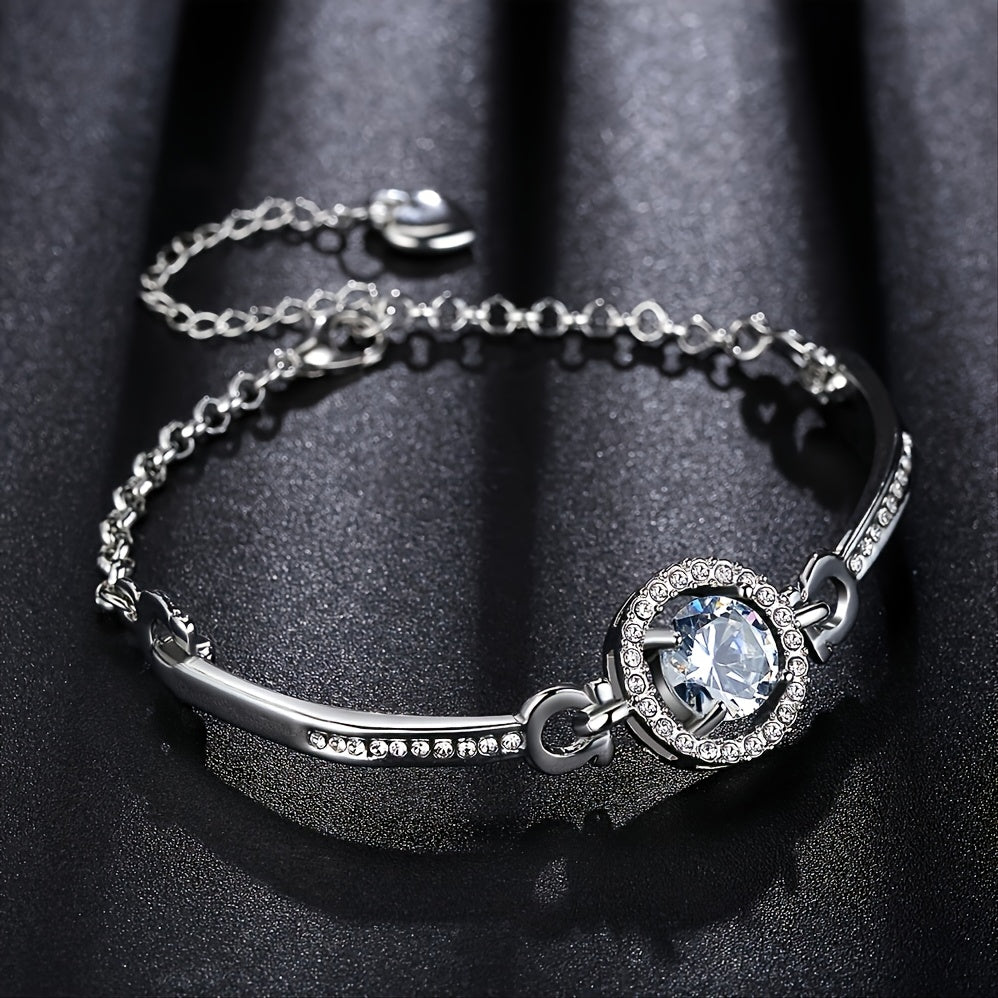Rhinestone Chain Bracelet Girls Decorative Accessories