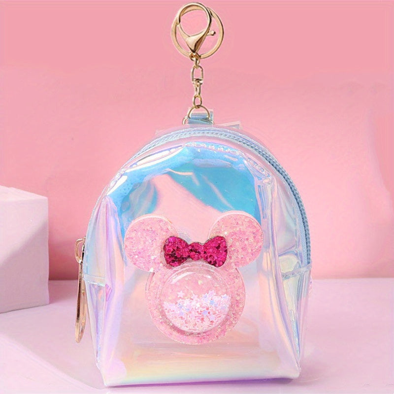 Cartoon Laser Sequin Mouse Bag Coin Purse - Holiday Party Gift