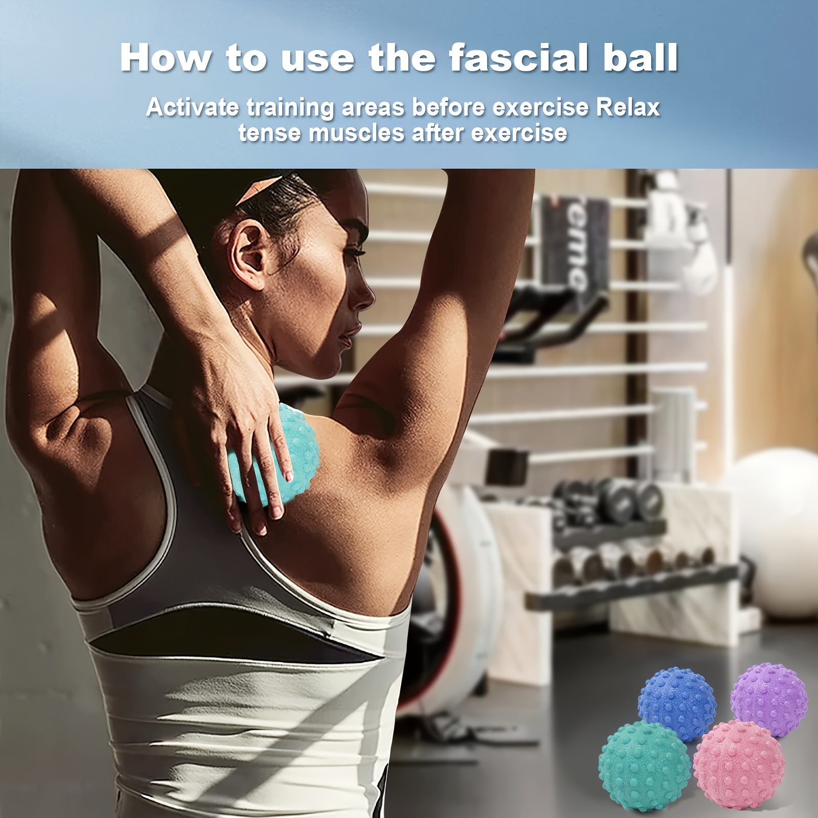 Yoga Massage Ball Muscles Massager Pilates Fitness Equipment