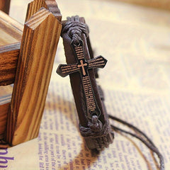 Men's Bracelet Cross Metal Punk Style Bracelet