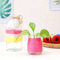 12pcs Colorful Hemp Rope DIY Handwoven Photo Clip Jute Rope 1mm 10m