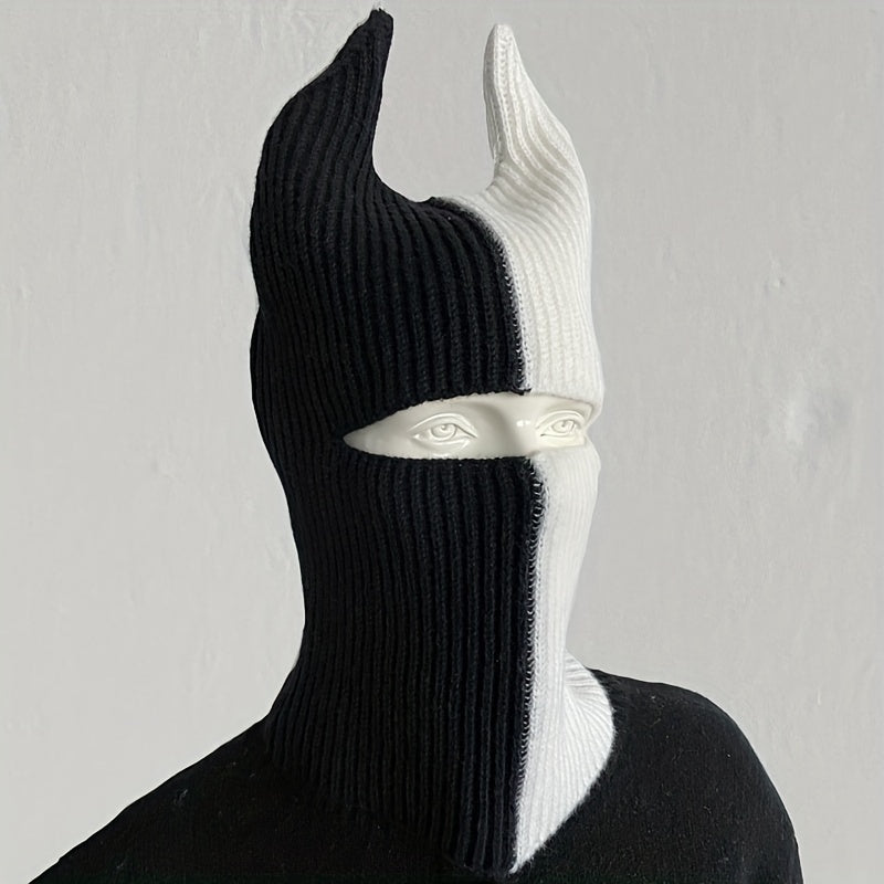 Knit Balaclava Headgear for Winter Hip Hop Style