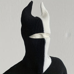 Knit Balaclava Headgear for Winter Hip Hop Style