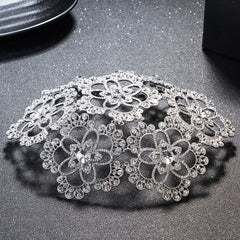 Silver & Gold Rhinestone Crown Hairband Wedding Bride Prince King Queen Crown