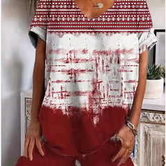 Graphic Print Tee & Shorts Set
