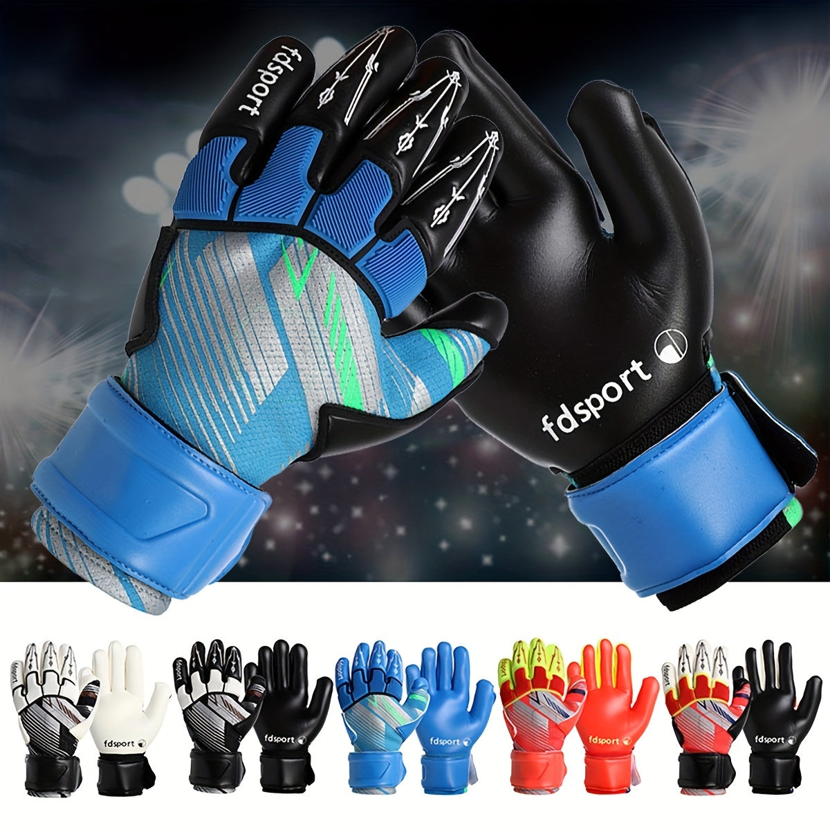 Goalkeeper Gloves Strong Grip Soccer Gloves Breathable