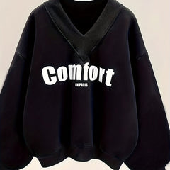 Girls V Neck Sweatshirts for Sports Casual Outfits
