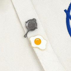 Egg Alloy Metal Pin Buckle Mini Decorative Accessory For Clothes