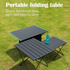 Portable Folding Table Light Aluminum Alloy for Outdoor Activities