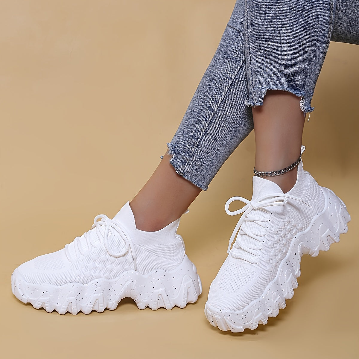 Breathable Chunky Sneakers Women's Running Shoes