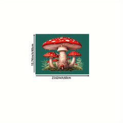Mushroom Pattern Area Rug for Bathroom Kitchen Living Room