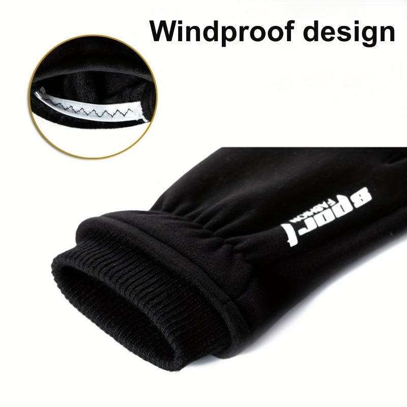 Men's Ski Insulation Plus Velvet Cold-proof Warm Gloves
