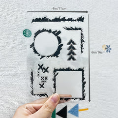 Transparent Silicone Stamp for Backgrounds