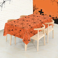 Halloween Party Tablecloth Spider Web Pumpkin Small Ghost