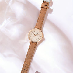 1pc Student Watch Pointer Alloy Round Wrist Watch