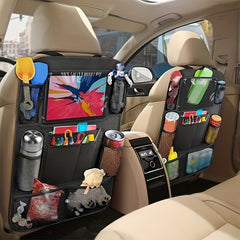 2pcs Car Backseat Storage Bags with 9 Pockets 600D Oxford Material