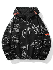 Men's Casual Hooded Windbreaker Jacket for Spring and Fall