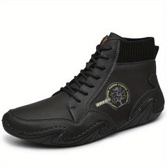 Men's Casual Boots Non Slip Comfort Ankle Boots Lace up For Driving Work
