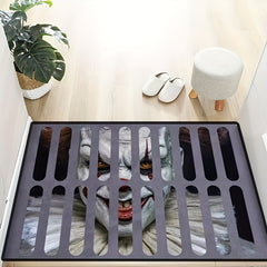 3D Sewer Clown Trap Bottomless Hole Anti Slip Floor Mats