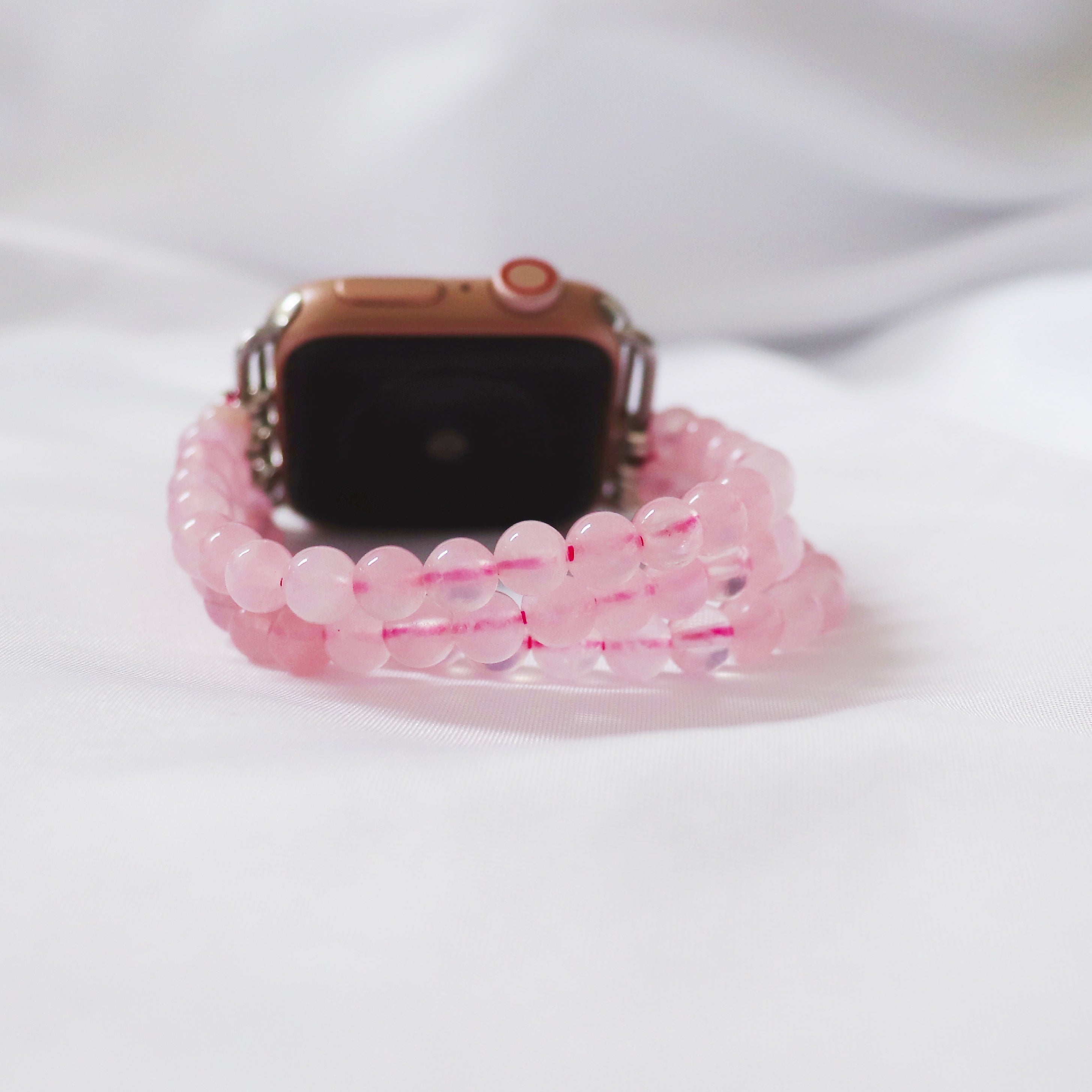 Pink Crystal Elastic Strap for Smart Watch