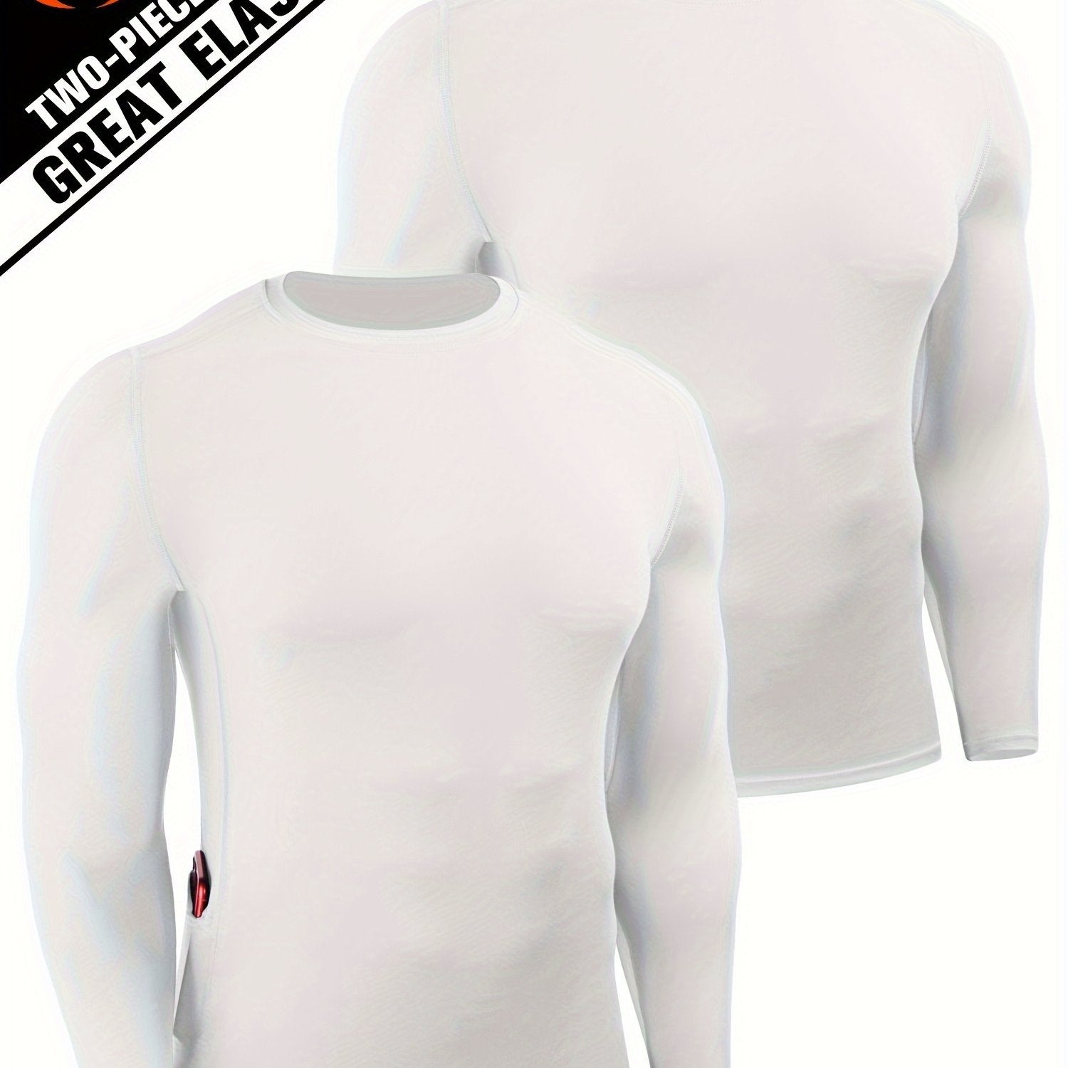 Men's Compression Long Sleeve T-Shirt High Stretch Quick Dry Fitness Training