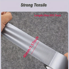 10m 393 7inch Waterproof Silver Cloth Tape - Strong Thickened Industrial Tape
