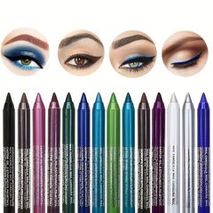 Glitter Eyeliner Gel Pen with Double Ended Brow Stick