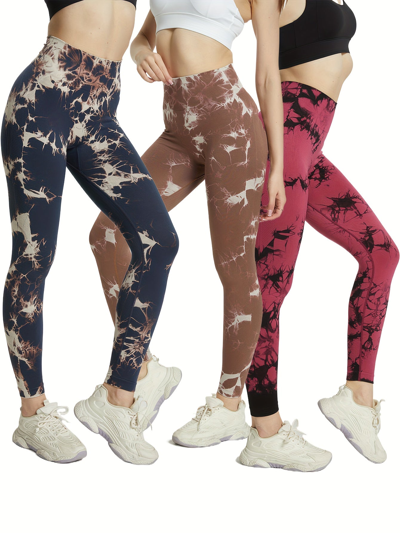 Tie Dye Slim Fit High Waist Yoga Pants Gym Leggings