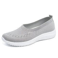 Women's Mesh Breathable Slip On Canvas Sneakers Low Top Shoes