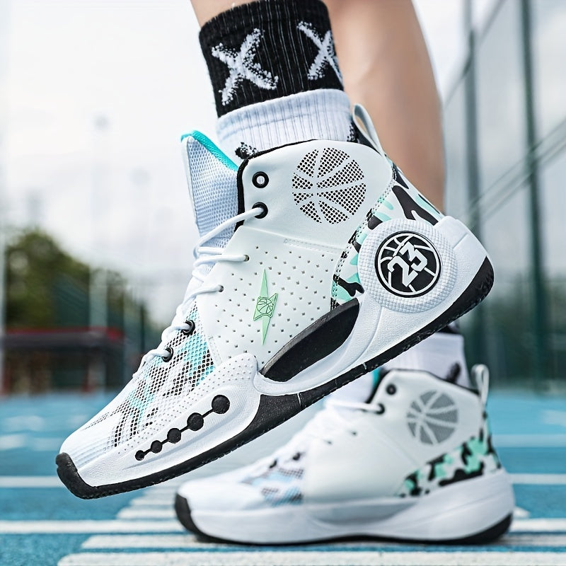Men's Camo High Top Basketball Shoes Outdoor Sneakers