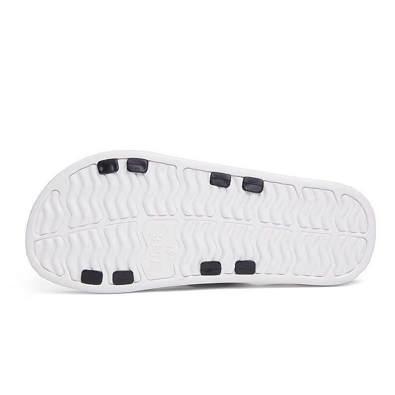 Men's Non Slip Slides Open Toe Shoes Indoor Outdoor Beach Shower