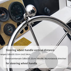 AISI 316 SS Boat Steering Wheel Knob Spinner Suicide Knob