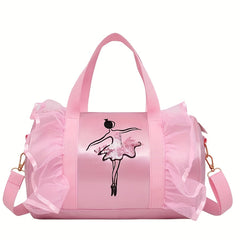 Girls Ballet Dance Duffel Shoes Dancewear Handbag Tote Bag