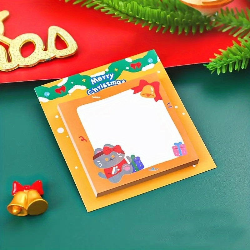 30 Sheets Christmas Elk Sticky Notes - Holiday Stationery Supplies
