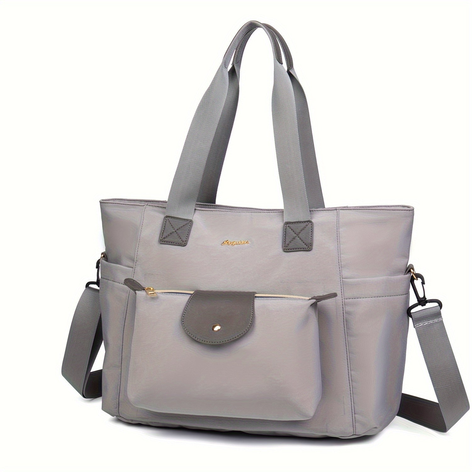 LEQUEEN Spacious Diaper Bag Multifunctional Mommy Tote Durable Oxford Fabric