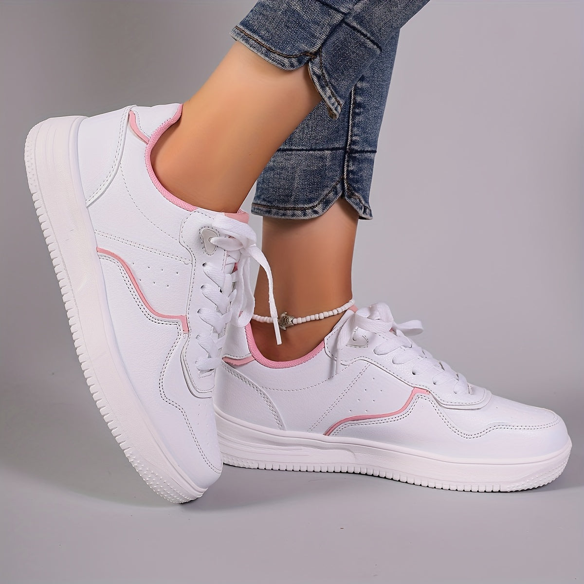 Women's Thick Bottom Skate Shoes Lightweight Casual Sport Shoes
