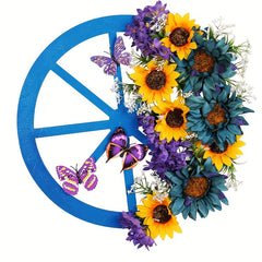 Sunflower Wheel Christmas Garland Hanging Decorations