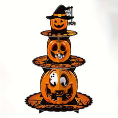 Halloween Pumpkin Cake Stand Ghost Party Tray