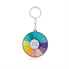 Rotatable Daisy Pendant Key Chain Men Car Keyring Gift