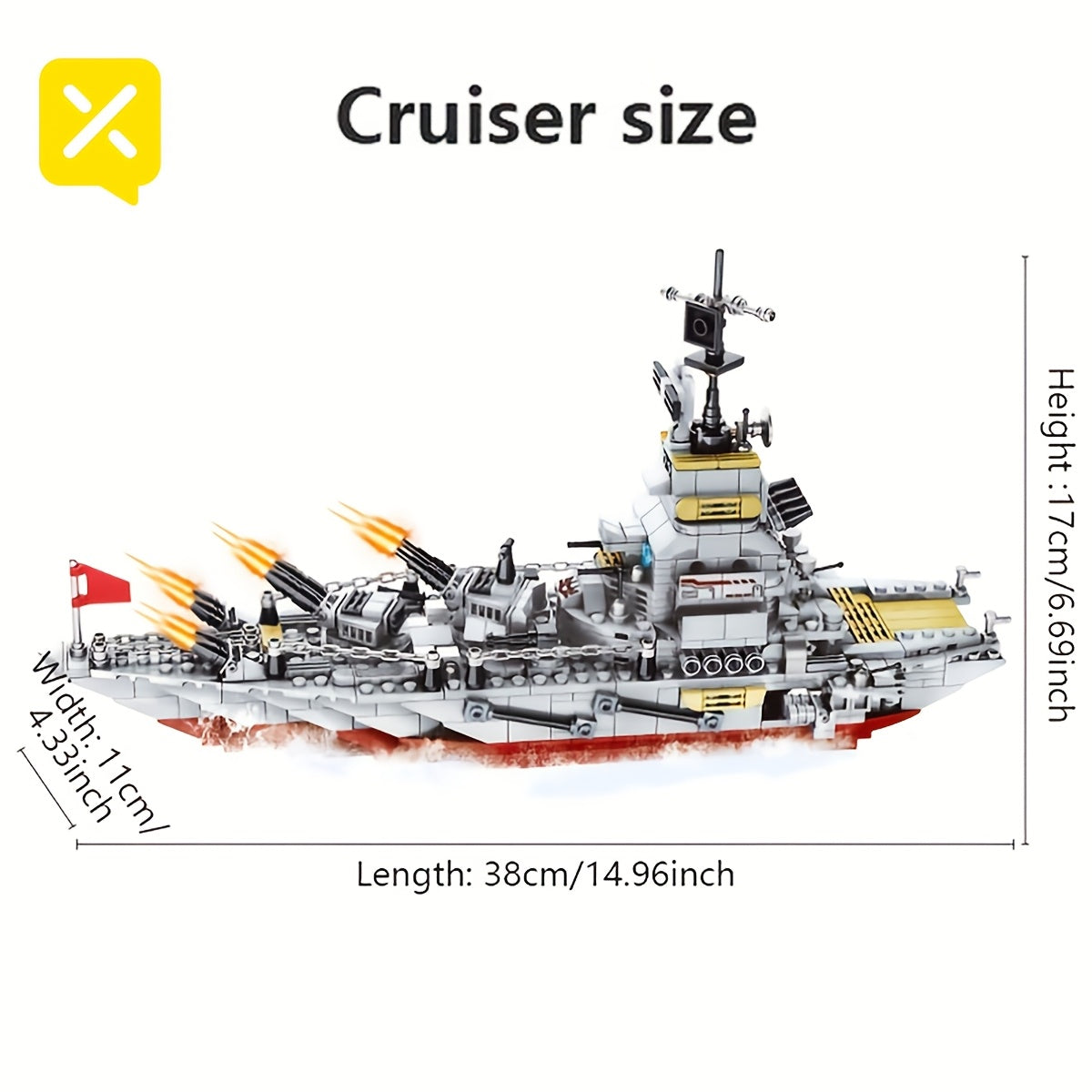 BRICZPLAY Military Aircraft Carrier Battleships and Warplane