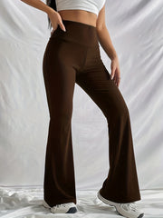 Elastic Flare Leg Pants Casual Loose Pants Women's Clothing