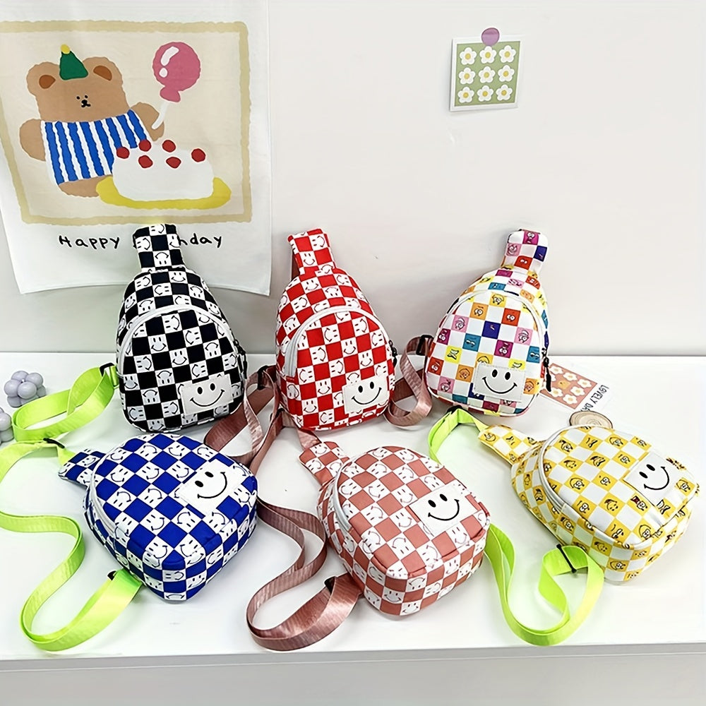 Kids Happy Face Chest Bag Small Crossbody Bag