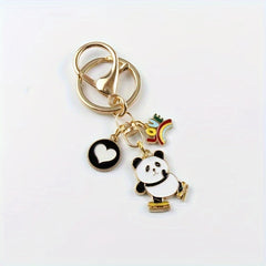 Fun Panda Pendant Keychain For Car Bag Accessory Anniversary Gift