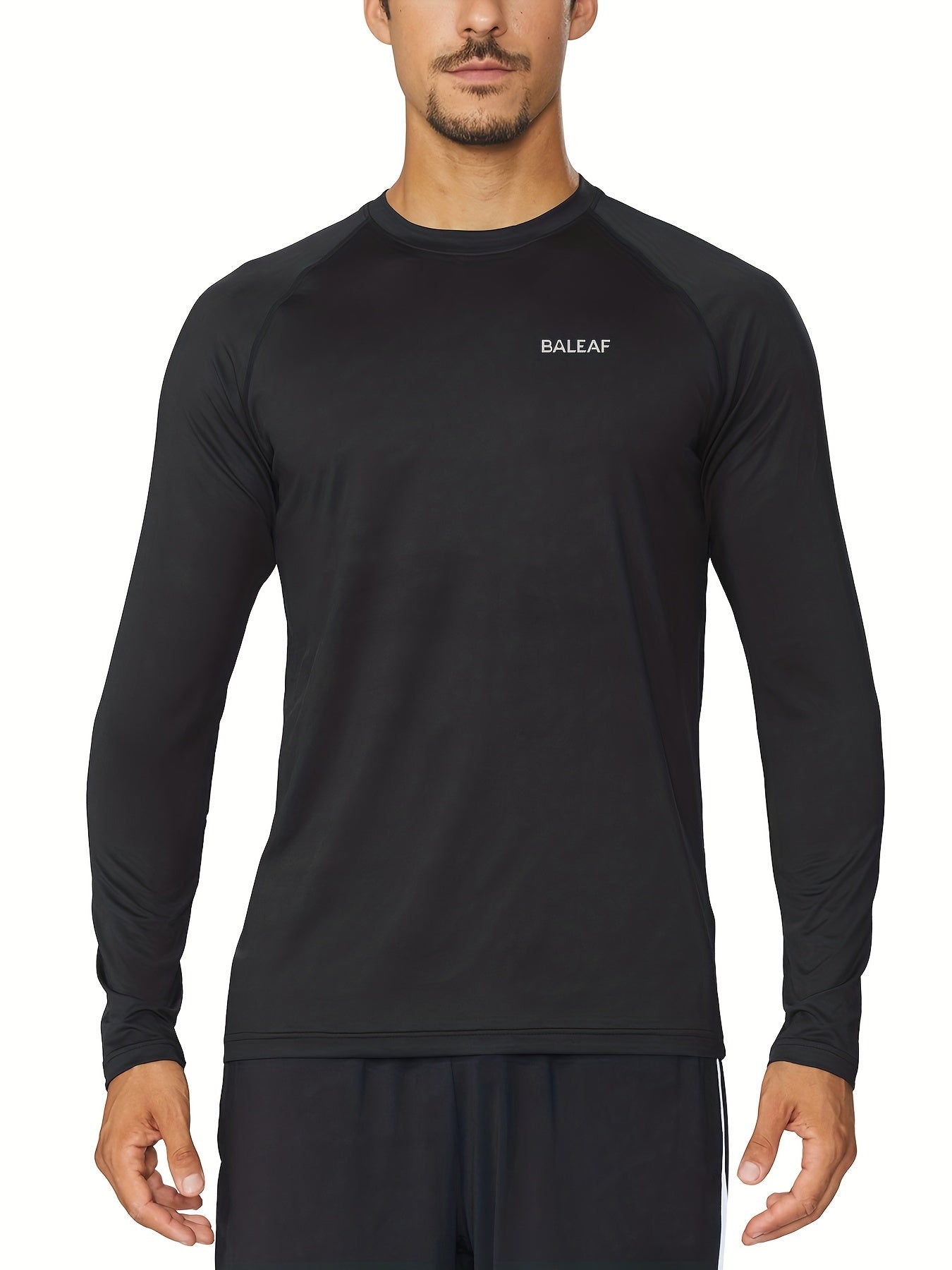 BALEAF Men's Quick Drying Long Sleeve Running Shirt