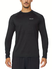 BALEAF Men's Quick Drying Long Sleeve Running Shirt