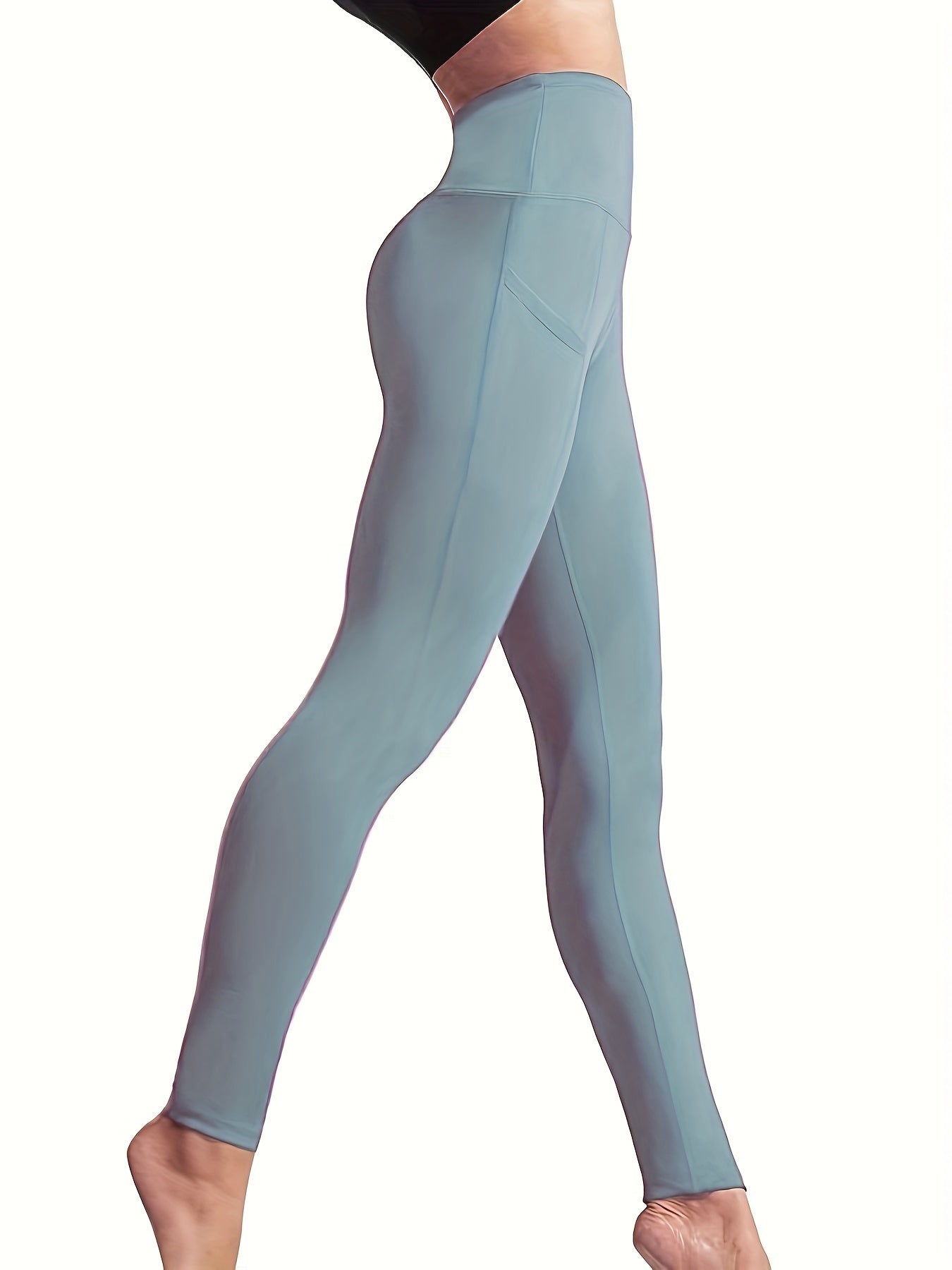 High Waist Yoga Pants Pockets Tummy Control Sports Leggings Women's Activewear